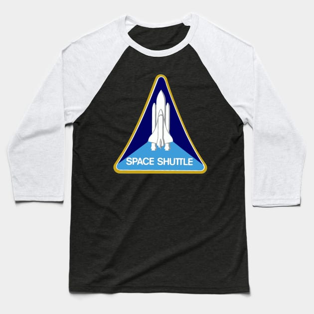 Space shuttle Baseball T-Shirt by woormle